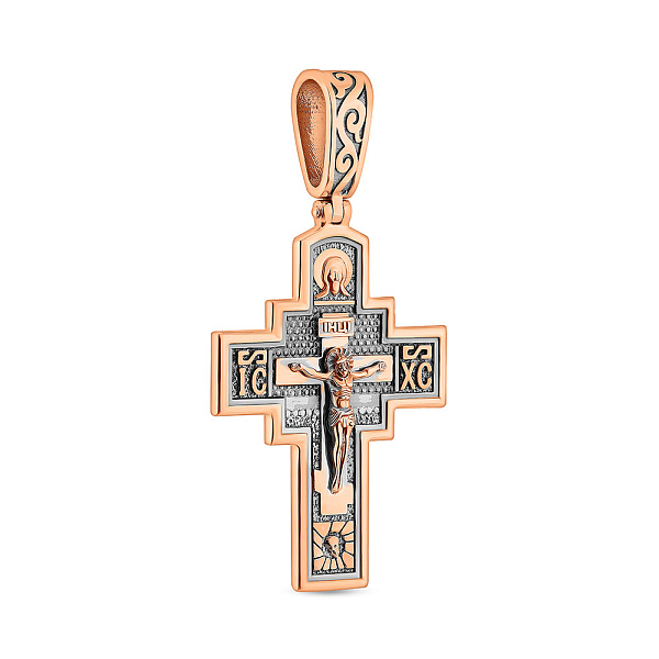 Золотой крестик с распятием (арт. 501683/35ч) – изображение 2