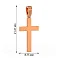 Підвіска-хрестик з червоного золота (арт. 440407) – зображення 2