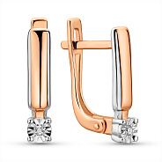 Золоті сережки з діамантами (арт. С011038)