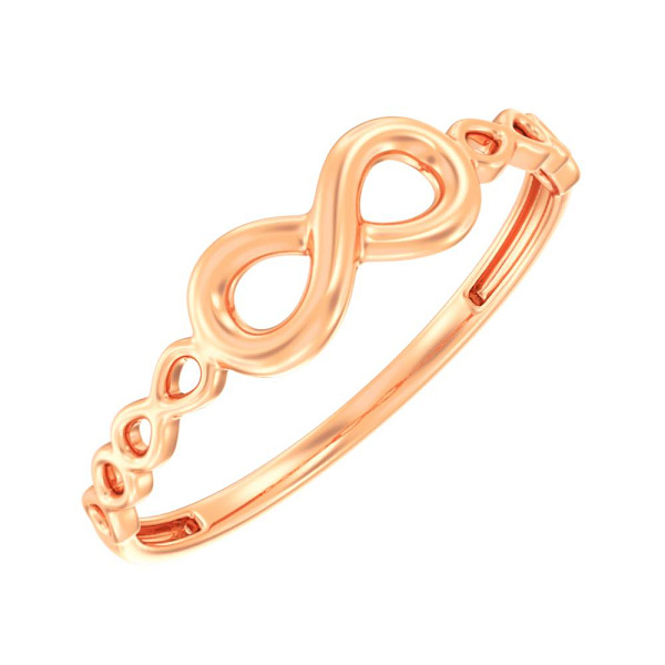 Кольцо «Бесконечность» из красного золота (арт. 140857) – изображение 1
