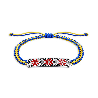 Браслет на шовковій нитці (арт. 7309/А046гжекчбрю)