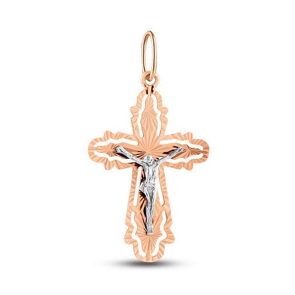 Золотой крестик с распятием (арт. 500496) – изображение 1