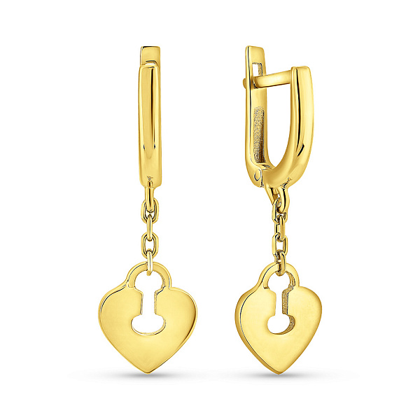 Серьги из желтого золота (арт. 1091920ж) – изображение 1