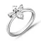 Серебряное кольцо с россыпью фианитов (арт. 7501/8186) – изображение 2