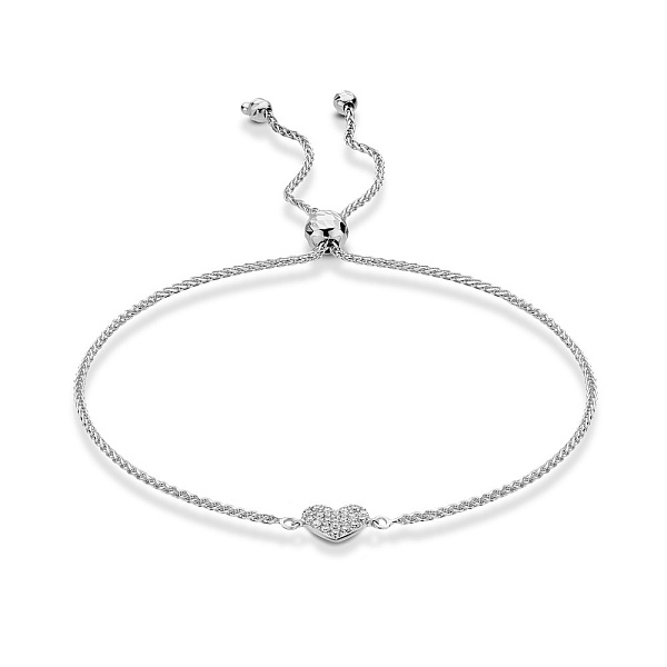 Золотой браслет Сердце с бриллиантами (арт. Б341629010б) – изображение 1