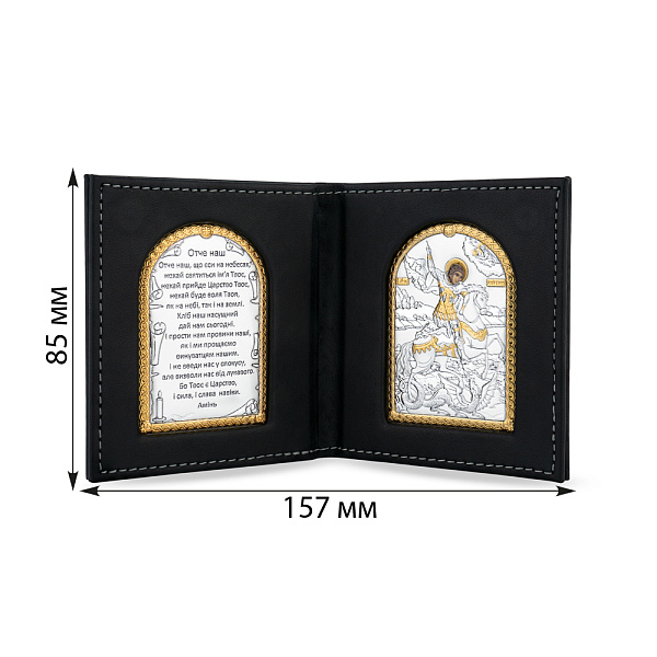 Икона Георгий Победоносец (80х85 мм) (арт. K/004G/UA) – изображение 2