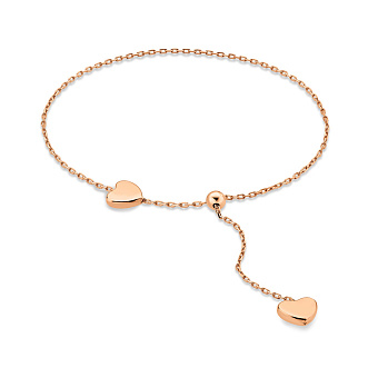 Браслет золотой с сердечком (арт. 326808)