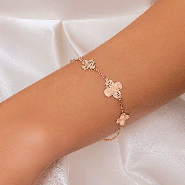 Золотой браслет Клевер (арт. 3261350) – изображение 2