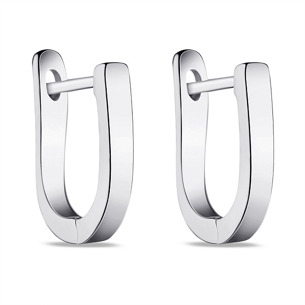 Серебряные серьги без вставок (арт. 7502/4477) – изображение 1