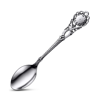 Серебряная чайная ложка Часики (арт. 7922/8100255)