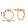 Серьги из красного золота с бриллиантами (арт. Т011389015) – изображение 3