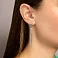 Длинные серебряные серьги без камней (арт. 7518/6951) – изображение 2