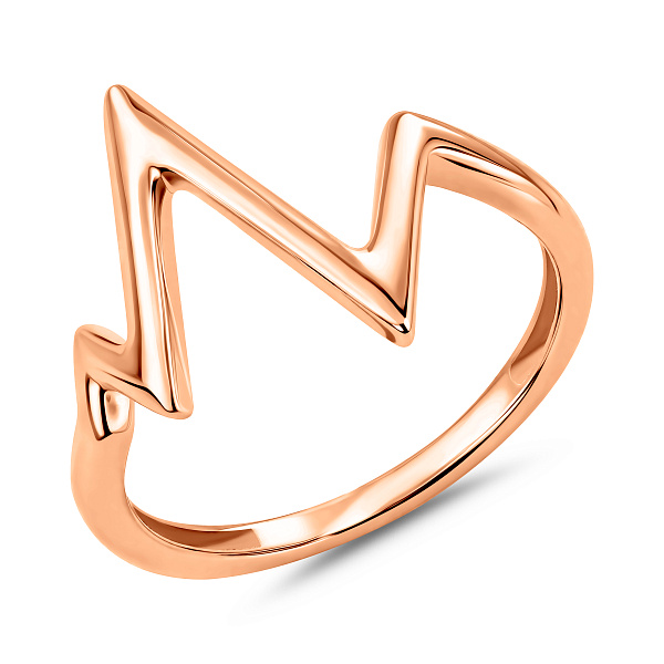 Кольцо из красного золота без камней (арт. 140848) – изображение 1