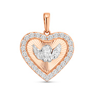 Фото Золотой подвес с фианитами (арт. 440928кб)