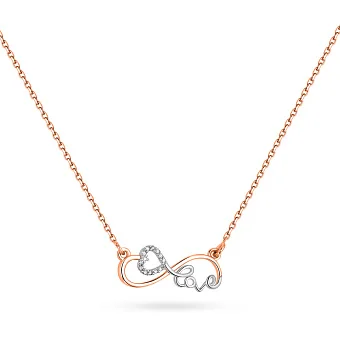 Золоте кольє з діамантами (арт. Ц011433кб)