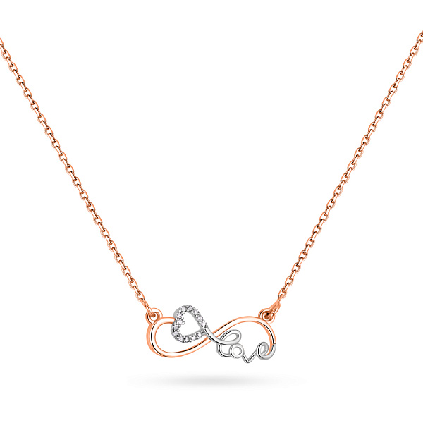 Золоте кольє з діамантами (арт. Ц011433кб) – зображення 1