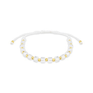 Фото Браслет на нити с вставками из серебра и фианитами (арт. 7309/2408бж)