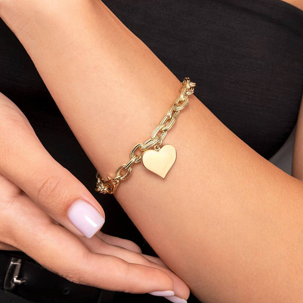 Золотий браслет Серце (арт. 3261024ж) – зображення 2