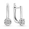 Серьги из белого золота с бриллиантами (арт. С011744010б) – изображение 1