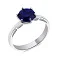 Кольцо из серебра с сапфиром (арт. 7501/483Спскп) – изображение 1