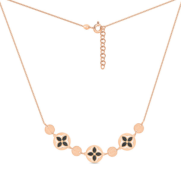 Колье из красного золота с эмалью (арт. 352650еч) – изображение 2