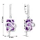 Серьги-подвески из серебра Змея с аметистом (арт. 7502/2192565А) – изображение 2