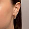 Золотые серьги без камней (арт. 121103) – изображение 4