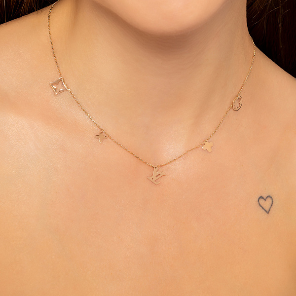 Кольє з червоного золота (арт. 352339) – зображення 3