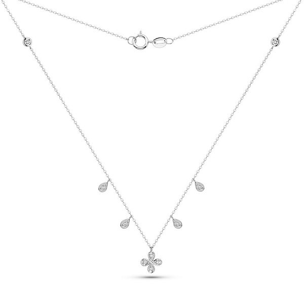 Золоте кольє з діамантами (арт. Ц341568010б) – зображення 2