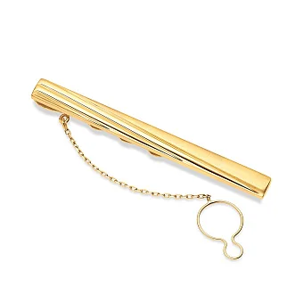 Зажим для галстука из желтого золота  (арт. 200056жм)