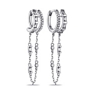 Фото Серебряные серьги с фианитами (арт. 7502/9619/15)