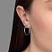 Серьги-кольца из белого золота (арт. 1091726/25б) – изображение 2