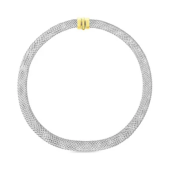 Масивне кольє з жовтого і білого золота (арт. 350400жб)