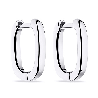 Фото Сережки зі срібла без каменів (арт. 7502/4890/15)