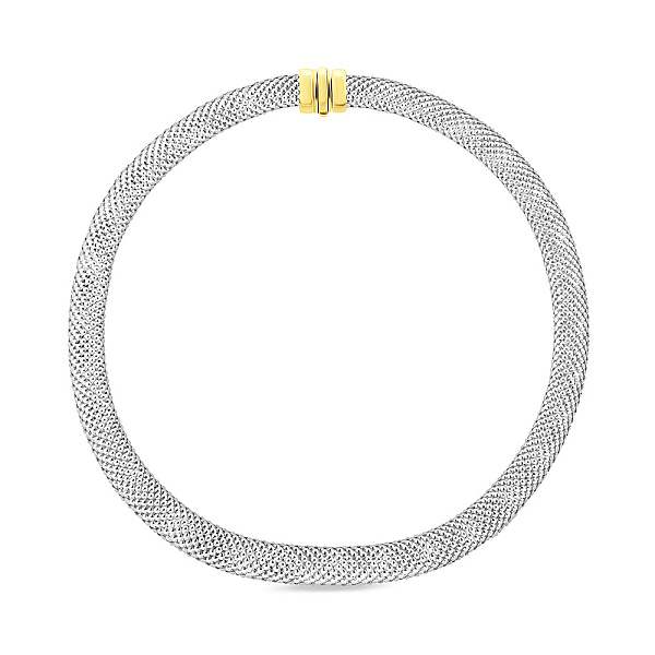Масивне кольє з жовтого і білого золота (арт. 350400жб) – зображення 1