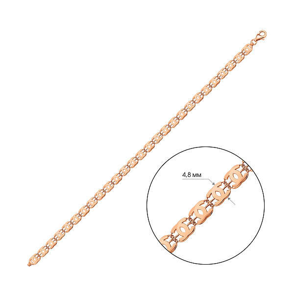 Широкий браслет из красного золота (арт. 3261388) – изображение 3