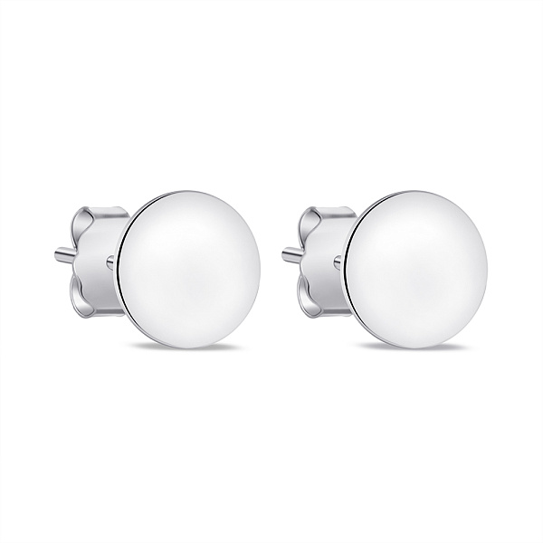 Серьги-пусеты из серебра без камней (арт. 7518/С2/1078) – изображение 1