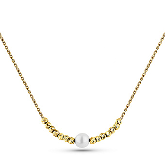 Золоте кольє з перлиною (арт. 352343жпрлб)