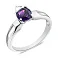 Серебряное кольцо с аметистом (арт. 7501/533Акп) – изображение 2