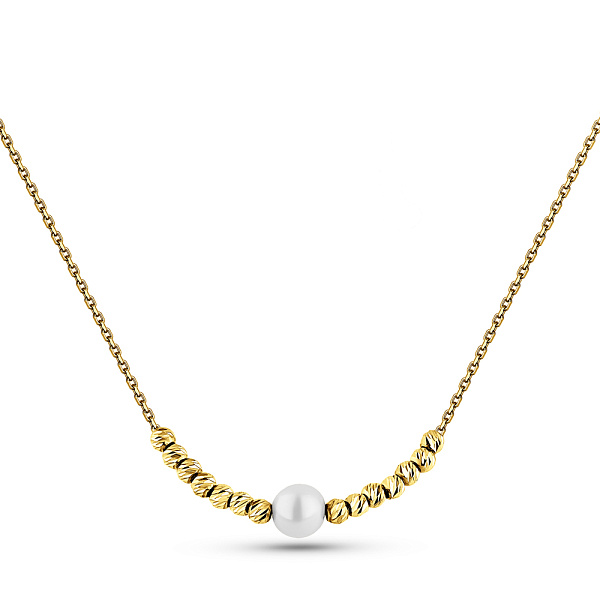 Золоте кольє з перлиною (арт. 352343жпрлб) – зображення 1