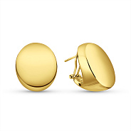 Сережки Francelli з жовтого золота без каменів (арт. е1091978ж)