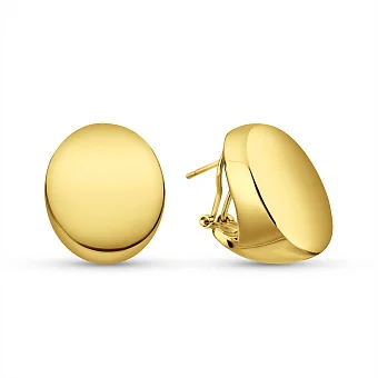 Сережки Francelli з жовтого золота без каменів (арт. е1091978ж)