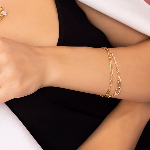 Золотой браслет Звенья (арт. 3261112ж) – изображение 3