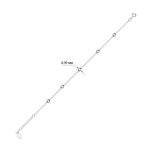 Браслет из серебра с фианитами (арт. 7509/2289) – изображение 2