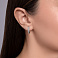 Серьги из белого золота с бриллиантами (арт. С011487030б) – изображение 2