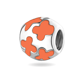 Шарм из серебра с эмалью (арт. 7503/1279еор)