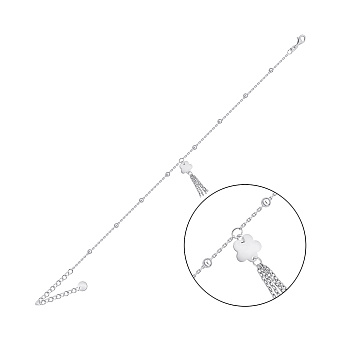 Серебряный браслет Цветок (арт. 7509/4997)