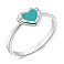 Серебряное кольцо с эмалью (арт. 7501/5710ез) – изображение 1