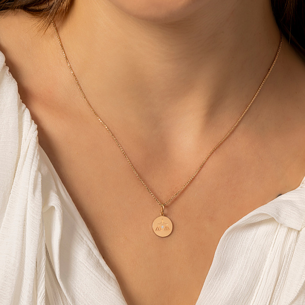 Золотий підвісТерези (арт. 424739вс) – зображення 3