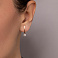 Серьги из красного золота с бриллиантами (арт. С011318050) – изображение 2